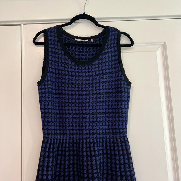 Tahari Women's Sleeveless Sweaterdress Navy Black‎ Wool Size Small Petite - Picture 2 of 9